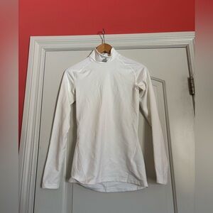 Adidas Women’s White Performance Long Mock  Neck Training Shirt. Size Small.